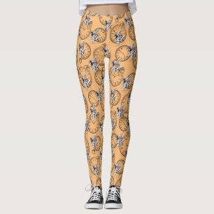 Alice in wonderland white rabbit leggings