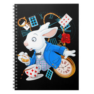 Alice In Wonderland - White Rabbit Notebook