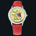 Alice In Wonderland White Rabbit Quotes Watch<br><div class="desc">Alice In Wonderland White Rabbit Quotes Watch - Oh dear oh dear don't miss this one! Full of charm and character this watch is inspired by the white rabbit from the Alice in Wonderland book. This awesome Alice In Wonderland wrist watch features the white rabbit in the classic scene where...</div>