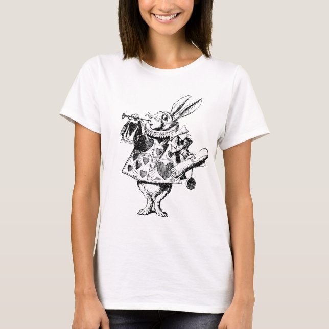 Alice In Wonderland - White Rabbit T-Shirt (Front)