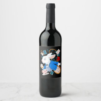 Alice In Wonderland  - White Rabbit Wine Label