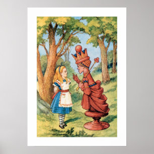 Alice in Wonderland With The King Poster