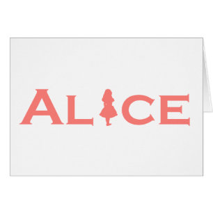 Alice in Wonderland Word Play Salmon Pink