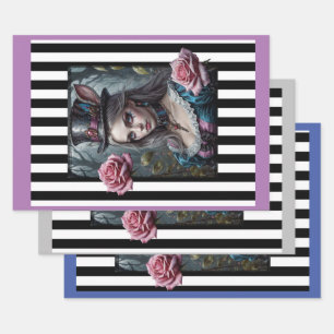 Alice in Wonderland Wrapping Paper Sheet