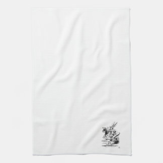 Alice in Wonderlands White Rabbit Kitchen Towel