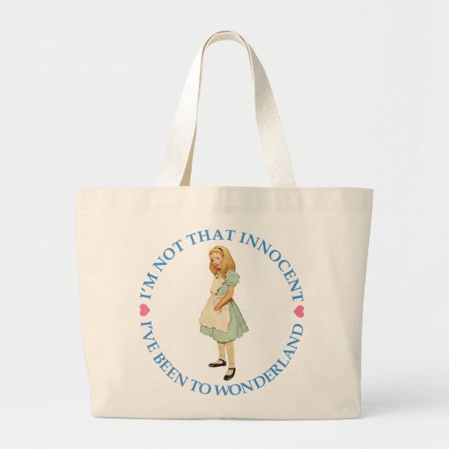 ALICE IS NOT THAT INNOCENT LARGE TOTE BAG (Front)