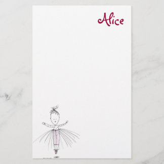 Alice - Little Dancer Personalised Stationery
