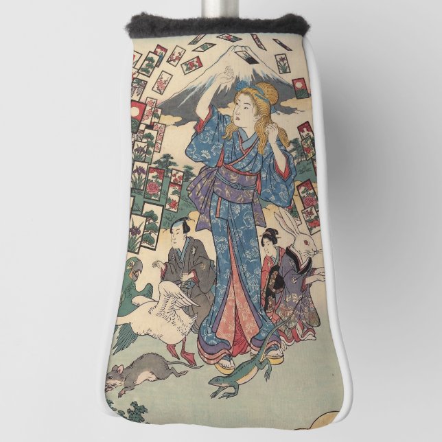 Alice Lost in Japan | Ukiyo-e Floating Wonderland Golf Head Cover (Rotate 90)