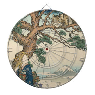 Alice Lost in Japan Ukiyo-e Mad Journey Dartboard