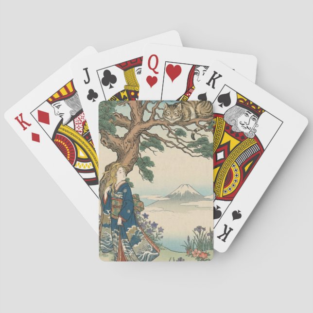 Alice Lost in Japan | Ukiyo-e Mad Journey Playing Cards (Back)