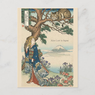 Alice Lost in Japan | Ukiyo-e Mad Journey Postcard