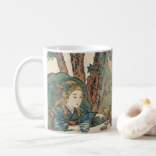 Alice Lost in Japan Ukiyo-e Mad Tea Party Coffee Mug