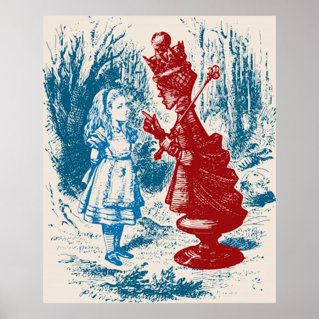Alice Meeting The Red Queen Poster (Front)