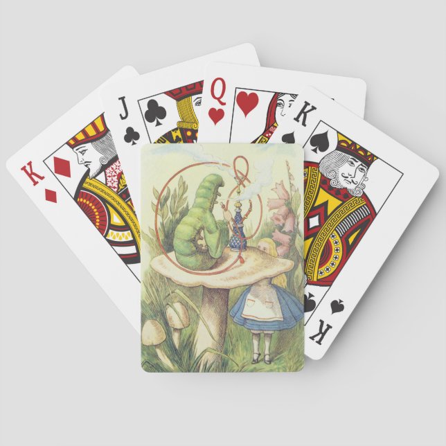 Alice Meets the Caterpillar Playing Cards (Back)