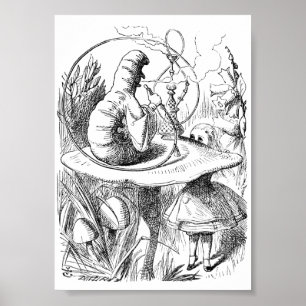 Alice Meets the Caterpillar Poster