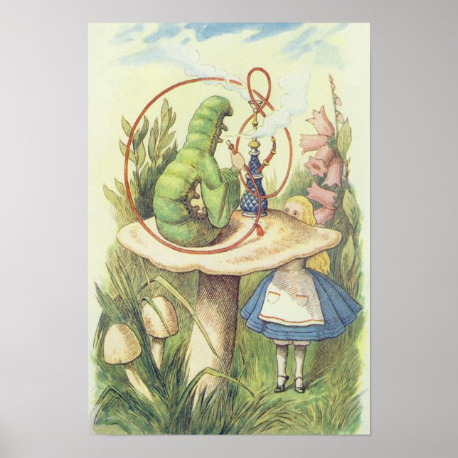 Alice Meets the Caterpillar Poster (Front)