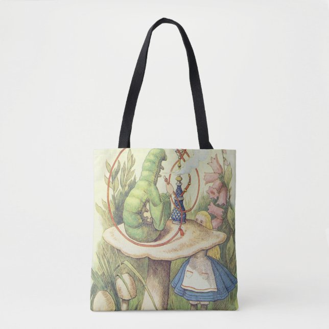 Alice Meets the Caterpillar Tote Bag (Front)