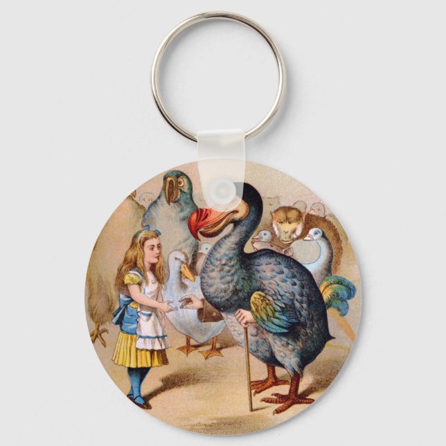 ALICE MEETS THE DODO BIRD KEY RING (Front)