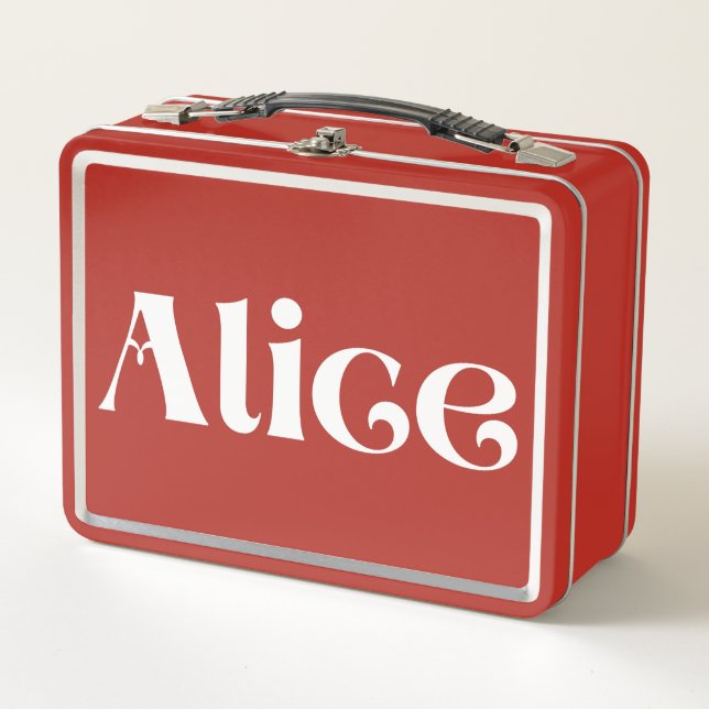 Alice  metal lunch box (Front)
