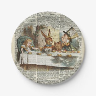 Alice Morning Tea time Paper Plate