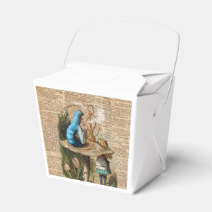 Alice,Mushroom and Jin,Vintage Dictionary Art Favour Box