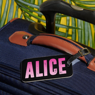Alice name luggage tag