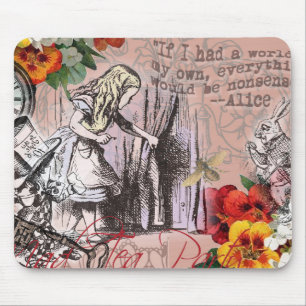 Alice nonsense curtain wonderland classic mouse pad