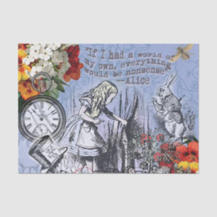 Alice nonsense curtain wonderland classic tissue paper