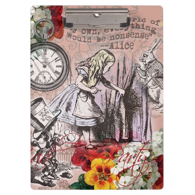Alice nonsense curtain wonderland clipboard (Front)