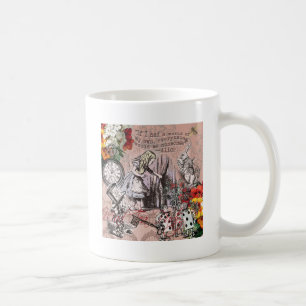Alice nonsense curtain wonderland coffee mug