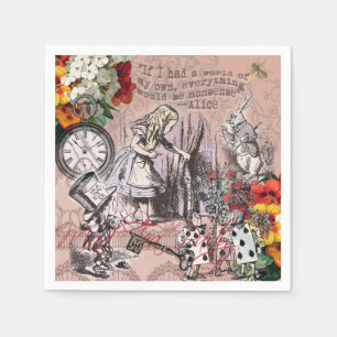 Alice nonsense curtain wonderland napkin