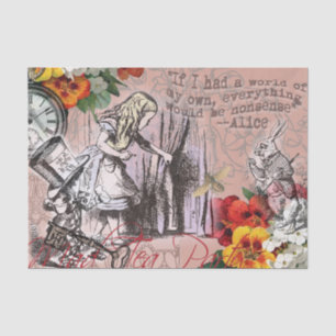 Alice nonsense curtain wonderland tissue paper