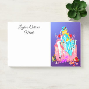 Alice on Birthday Cake Wonderland Post-it Notes