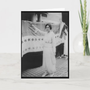 Alice Paul 19th Amendment Suffrage Victory Card