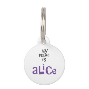 Alice Pet Tag