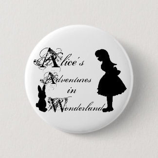 Alice Pin. 6 Cm Round Badge