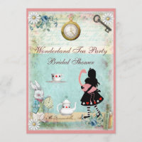Alice & Pink Flamingo Bridal Shower Tea Party