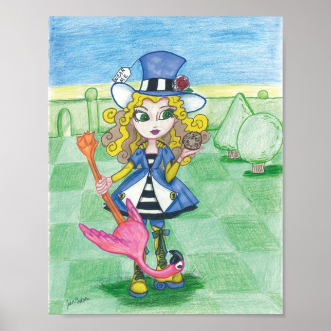 Alice Plays Croquet Poster (Front)