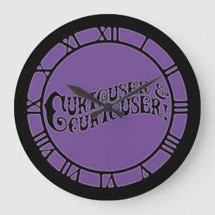 Alice Quote Curiouser And Curiouser Large Clock