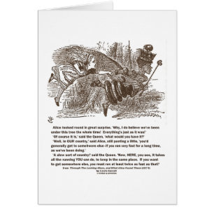 Alice Red Queen Running To Stay In Same Place