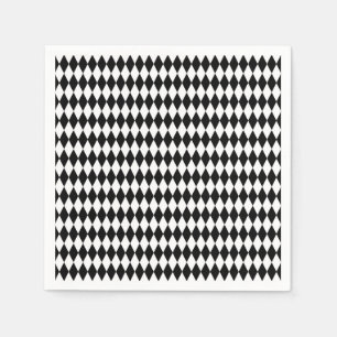 Alice related geometric decoupage rhombus pattern napkin