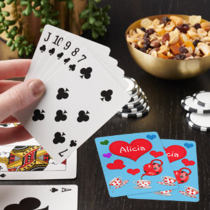 Alice’s Tea Party Personalised  Playing Cards