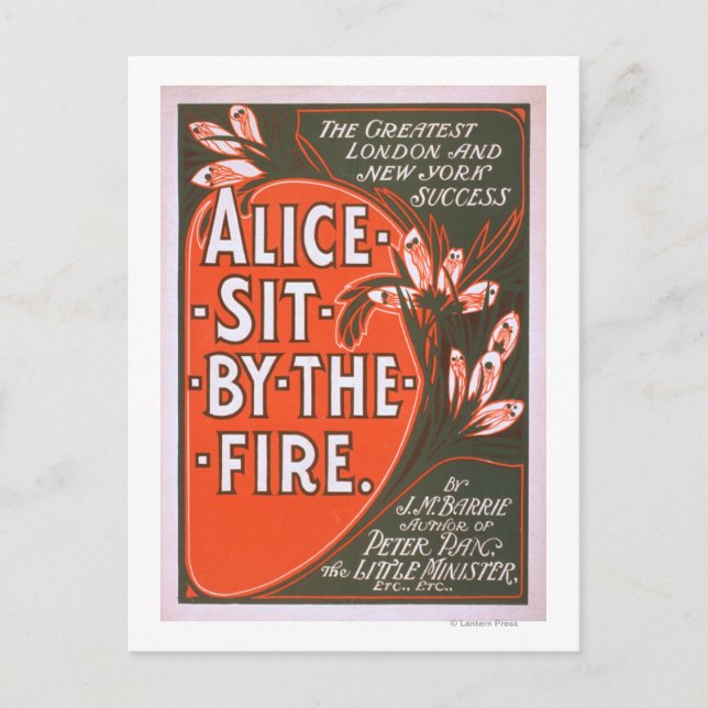 Alice Sit by the Fire Great London Play Poster Postcard (Front)