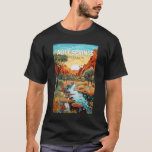 Alice Springs Australia Travel Art Vintage T-Shirt<br><div class="desc">Alice Springs retro vector travel design. Alice Springs is a remote town in Australia’s Northern Territory,  halfway between Darwin and Adelaide,  both 1, 500km away. It’s a popular gateway for exploring the Red Centre,  the country's interior desert region.</div>