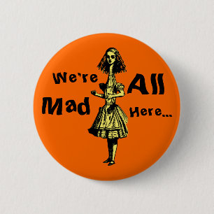 Alice Stretched in Wonderland 6 Cm Round Badge