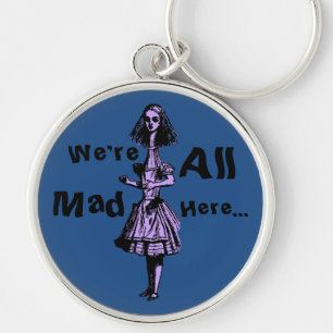 Alice Stretched in Wonderland Key Ring