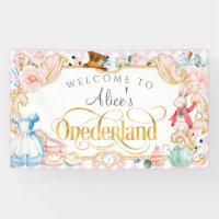 Alice tea party Onederland, Girl first birthday