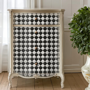 Alice Textured Harlequin Chequerboard Decoupage Tissue Paper