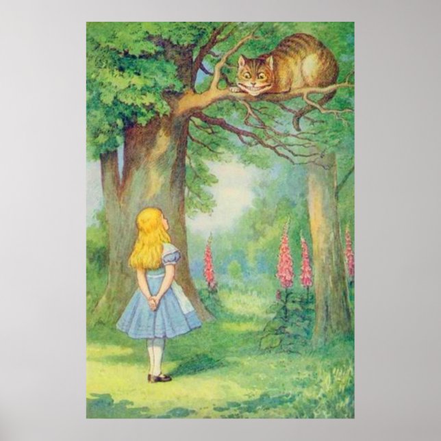 Alice & the Cheshire Cat Full Colour Poster (Front)