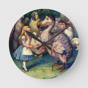 Alice & the Dodo Colour Wall Clock